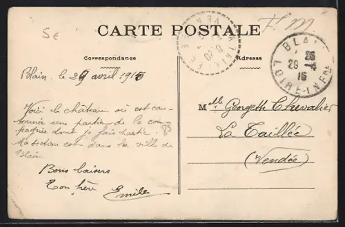 AK Blain /L.-Inf., Le Château de la Barrière