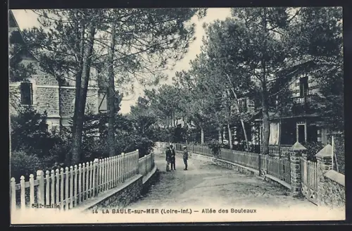 AK La Baule-sur-Mer /Loire-Inf., Allée des Bouleaux