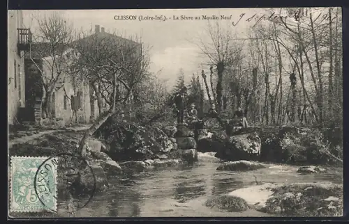 AK Clisson /Loire-Inf., La Sèvre au Moulin Neuf
