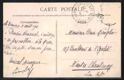 AK La Bernerie, La Belletière avec vue sur les pins et maisons rurales