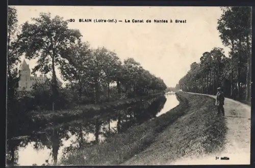 AK Blain /Loire-Inf., Le Canal de Nantes à Brest