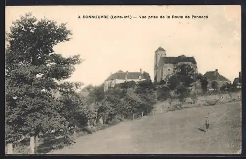 AK Bonnoeuvre /Loire-Inf., Vue prise de la Route de Pannecé