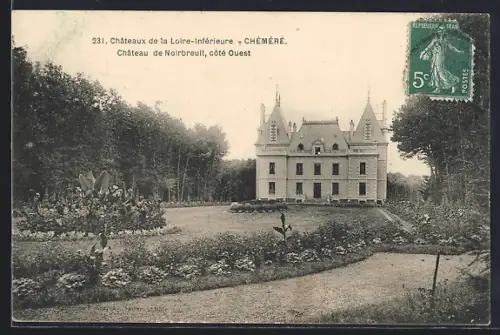 AK Chéméré, Château de Noirbreuil, côté Ouest