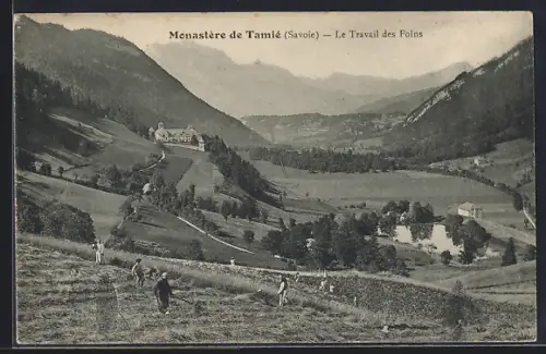 AK Monastère de Tamié, Le Travail des Foins dans la vallée alpine