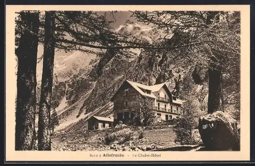 AK Ailefroide, Le Chalet-Hôtel face aux majestueuses montagnes alpines