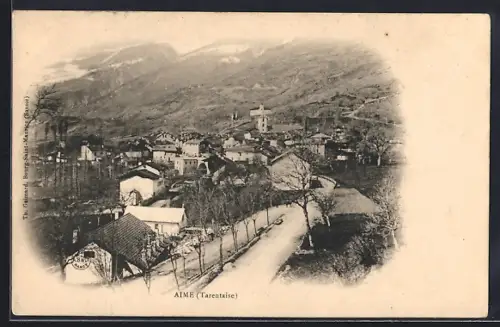 AK Aime, Vue générale du village en Tarentaise