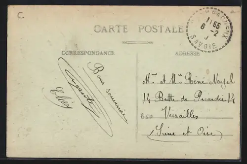 AK Champagneux /Savoie, L`Église, Vue générale