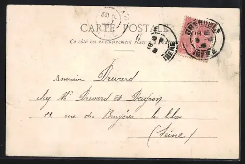 AK Saint-Martin-de-Belleville, Vue du village dans la vallée alpine