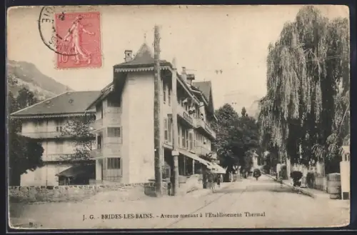 AK Brides-les-Bains, Avenue menant à l`Établissement Thermal