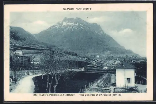 AK Saint-Pierre-d`Albigny, Vue générale et l`Arclusaz