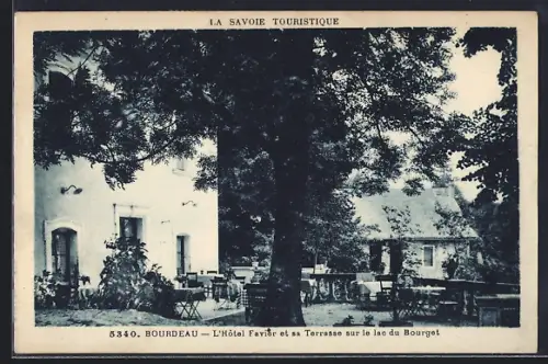 AK Bourdeau, L`Hôtel Favièr et sa Terrasse sur le lac du Bourget
