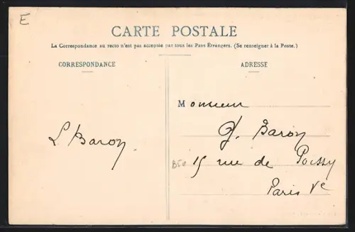 AK Conflans, La Promenade avec vue sur les montagnes en arrière-plan