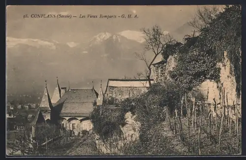 AK Conflans /Savoie, Les Vieux Remparts
