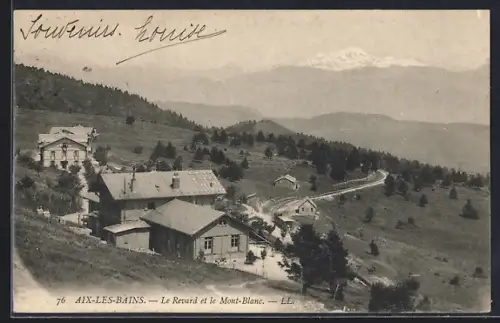 AK Aix-les-Bains, Le Revard et le Mont-Blanc