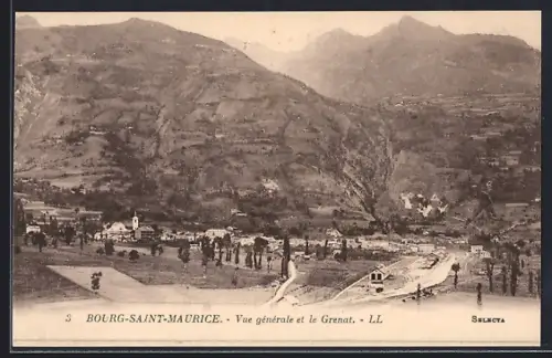 AK Bourg-Saint-Maurice, Vue générale et le Grenat