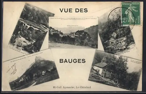 AK Bauges, Vue des paysages et monuments des Bauges