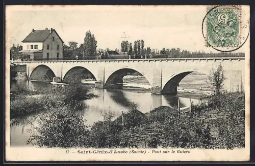 AK Saint-Genix-d`Aoste /Savoie, Pont sur le Guiers