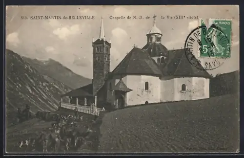 AK Saint-Martin-de-Belleville, Chapelle de N.-D. de la Vie, XIIIe siècle