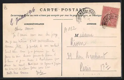 AK St-Michel, Usine de la Sausse et vue sur la vallée montagneuse