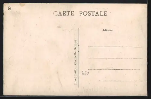 AK Mercury-Gimilly, Vue du chef-lieu et d`Hôtel Beau Séjour