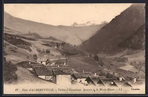 AK Albertville, Vallée d`Hauteluce, Arnuet et le Mont-Blanc