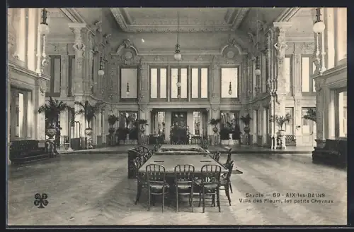 AK Aix-les-Bains /Savoie, Villa des Fleurs, les petits Chevaux