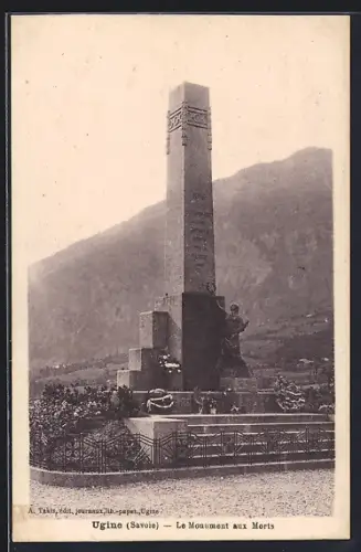AK Ugine /Savoie, Le Monument aux Morts