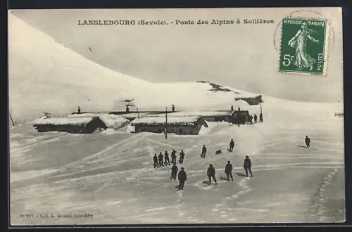 AK Lanslebourg /Savoie, Poste des Alpins à Sollières