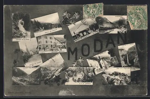 AK Modane, Collage de vues pittoresques de la région