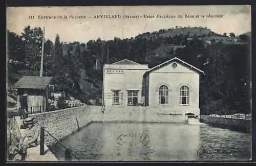 AK Arvillard /Savoie, Usine électrique du Bens et le réservoir