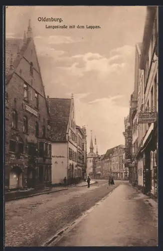 AK Oldenburg / Old., Langestrasse mit dem Lappan