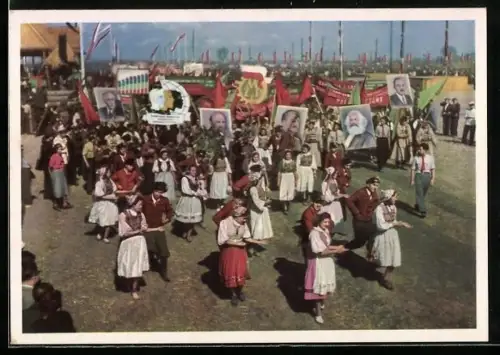 AK Die Jugend der Welt will den Frieden, Friedensdemonstration der polnischen Jugend