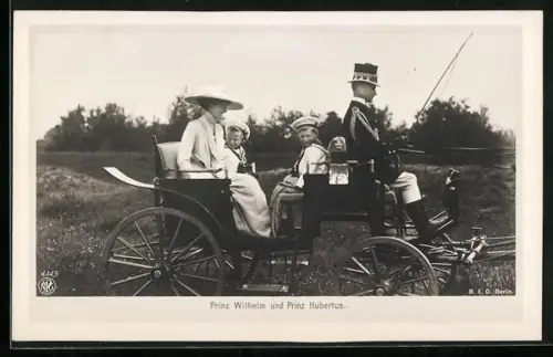 AK Prinz Wilhelm und Prinz Hubertus