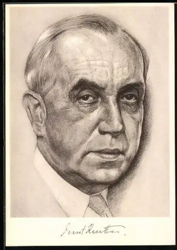 AK Portrait Ernst Reuter
