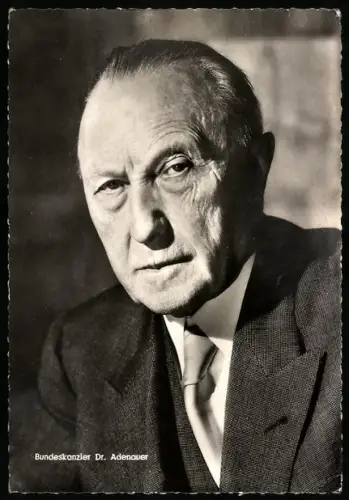 AK Porträt des Alt-Kanzlers Konrad Adenauer