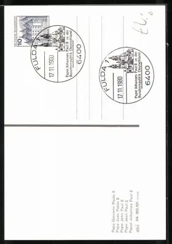 AK Papst Johannes Paul II. mit Zepter