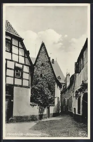 AK Osnabrück, Strassenpartie Gildenwart