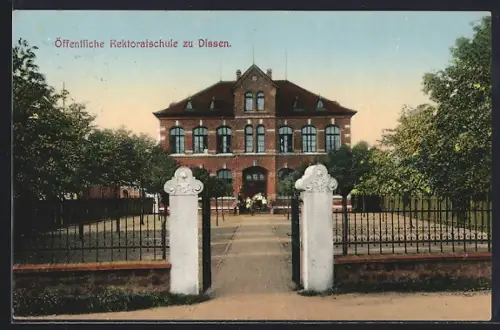 AK Dissen / Teutoburger Wald, Blick auf die Öffentliche Rektoratschule