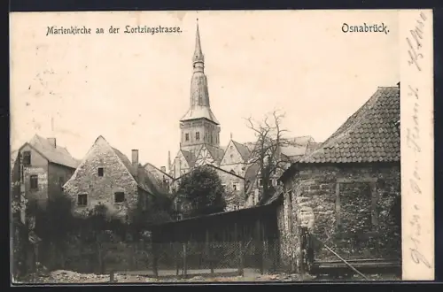 AK Osnabrück, Marienkirche an der Lortzingstrasse