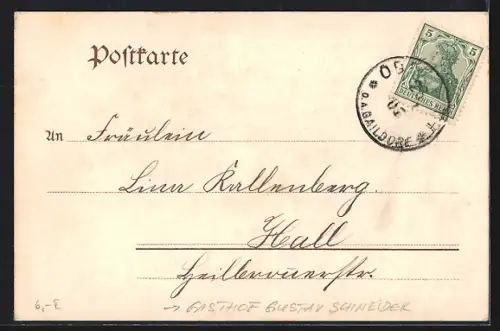 AK Oberrot, Gasthaus zur Rose, Teilansicht