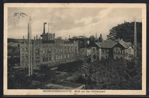 AK Georgsmarienhütte, Blick auf das Hüttenwerk