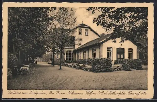 AK Helfern, Gasthaus zum Forstgarten