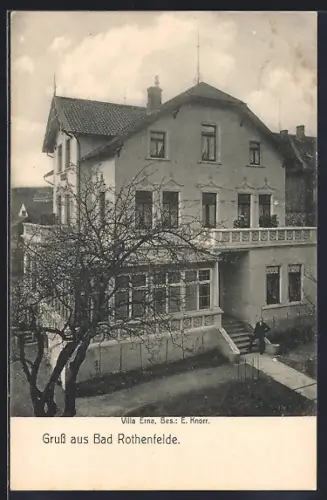 AK Bad Rothenfelde, Hotel Villa Erna, Bes. E. Knorr