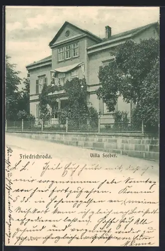 AK Friedrichroda, Hotel Villa Seeber mit Garten