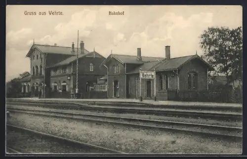 AK Vehrte, Ansichts des Bahnhofs