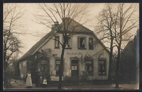Foto-AK Oldenburg /Gr., Wohnhaus von Maler Georg Fischbeck, Nadorster Streasse 86
