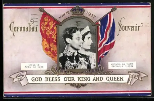 AK Coronation 1937, Georges VI and Queen Mary
