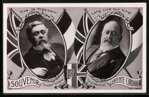AK President Falliéres and King Edward VII