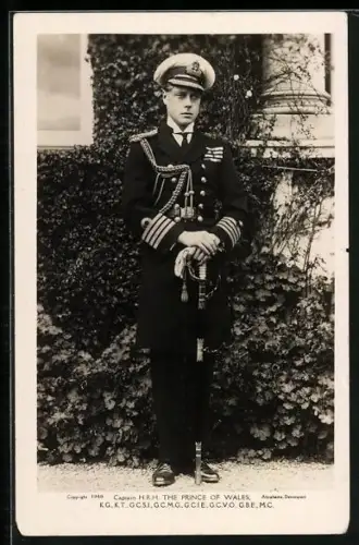 AK The Prince of Wales in uniform