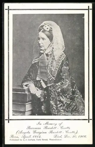 AK Baroness Burdett-Coutts, Death 1906